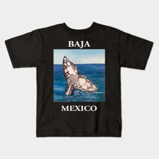 Whale Tail in Baja California Mexico - Welshdesigns Kids T-Shirt